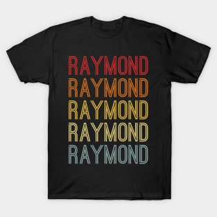 Raymond Name Vintage Retro Pattern T-Shirt